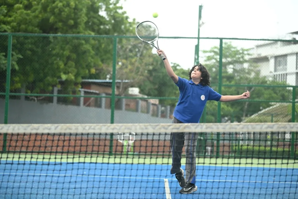 Student at a school event