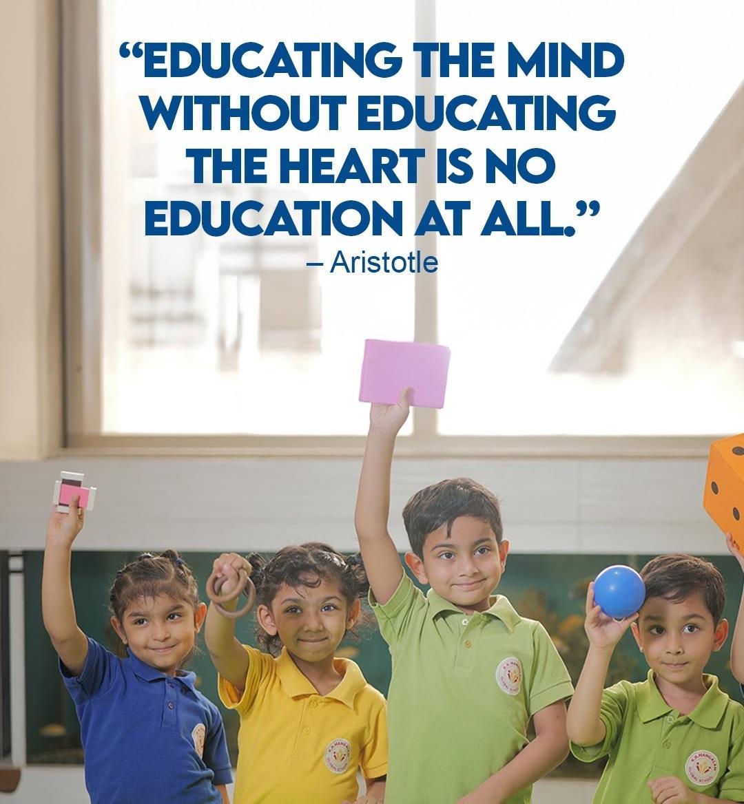 kids of kr mangalam global school during awareness week
